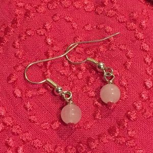 🥰 Milky Quartz & Silver Earrings